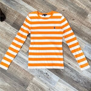 Ralph Lauren Orange and White Striped Tunic